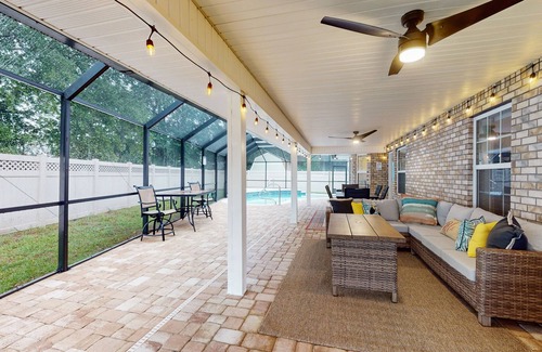 Palm Coast House | Spacious Home with Private Pool,Spa, Gas Grill and Patio