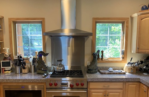 East Jordan House | Spacious Lake Charlevoix Home with Beach Cabana