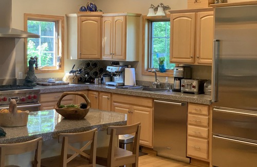 East Jordan House | Spacious Lake Charlevoix Home with Beach Cabana