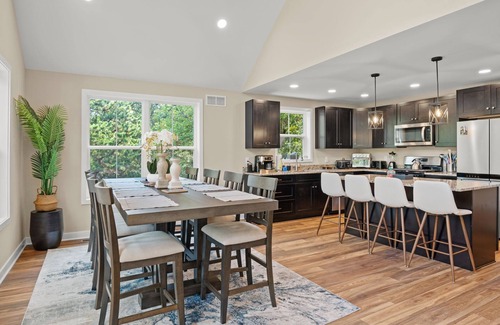 Albrightsville Ski Chalet | Spacious New Pocono Chalet, Game Room, Fireplace, BBQ, Open Main Floor!