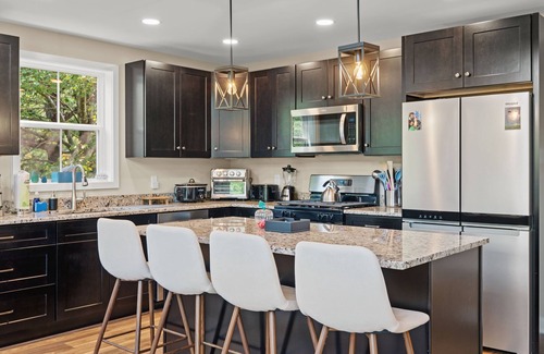 Albrightsville Ski Chalet | Spacious New Pocono Chalet, Game Room, Fireplace, BBQ, Open Main Floor!