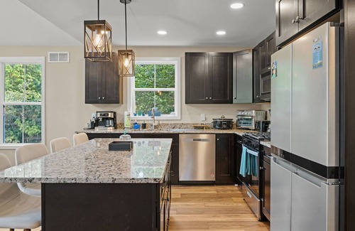 Albrightsville Ski Chalet | Spacious New Pocono Chalet, Game Room, Fireplace, BBQ, Open Main Floor!