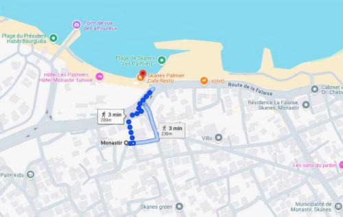 Sqanes Apartment | Spacious & Peaceful 2 Bedroom Apartment 200m from Beach Monastir