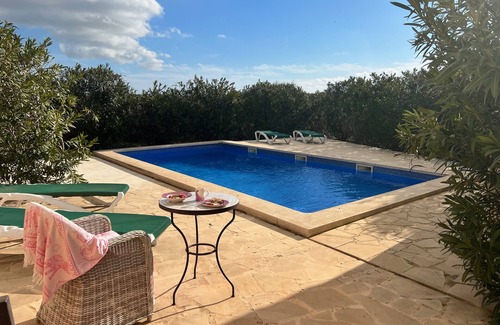 Son Moja House | Spacious vacation home, 900m to beach, pool, air conditioning. 3km to Santanyi