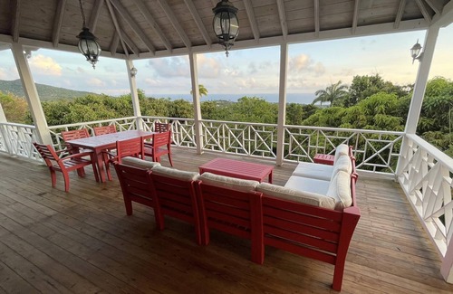 Bath Villa | Spacious villa with private garden and pool and fantastic Caribbean views