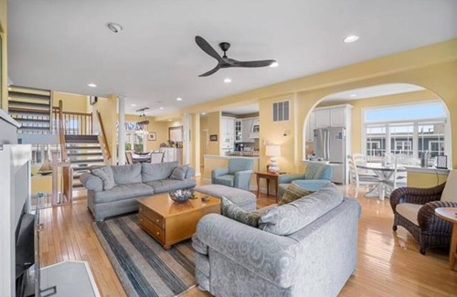 Brigantine House | Steps away from the beach - direct ocean front townhouse! A true oceanside gem!