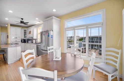 Brigantine House | Steps away from the beach - direct ocean front townhouse! A true oceanside gem!