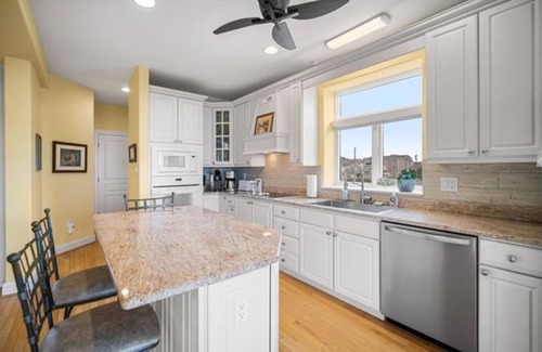 Brigantine House | Steps away from the beach - direct ocean front townhouse! A true oceanside gem!