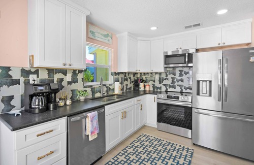 Crescent Beach House | Steps to Beach, Patio, Fire Pit, Tropical Oasis
