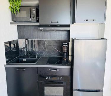 Port Apartment | Studio avec vue sur la mer et terrasse