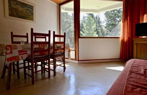 Chamrousse Apartment | Studio cabine au pied des pistes de Chamrousse avec balcon et commodités à proximité - FR-1-549-61