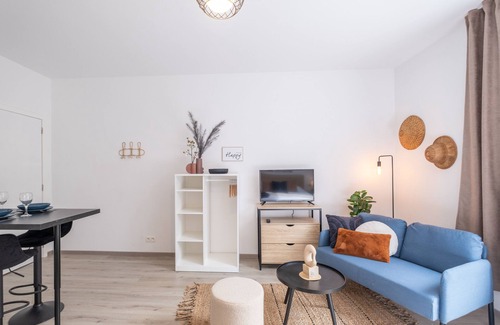 Gosselies Apartment | Studio Chic Neuf Proche de L'aéroport & du Centre-ville