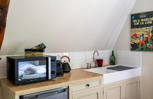 Gennes-Val-de-Loire Apartment | Studio Dépendance du Château - Kitchenette