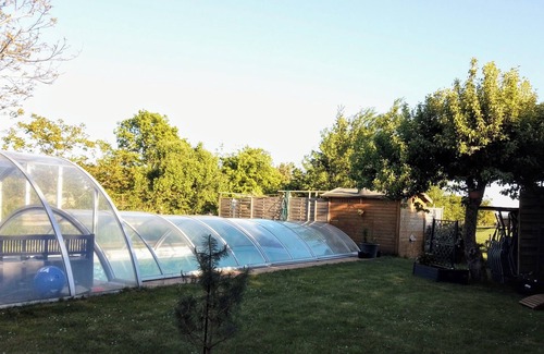Schwasdorf Apartment | Studio Ferienhof Remlin Pool, sauna, hot tub