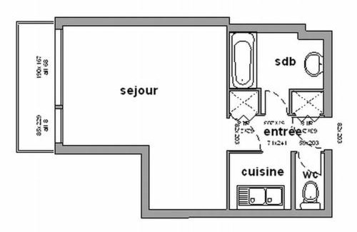 Chamrousse Apartment | Studio spacieux 2 pers proche pistes, balcon, baignoire - FR-1-340-18