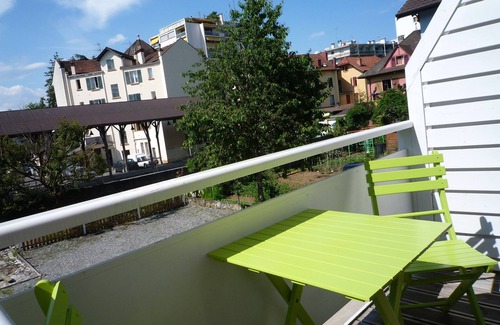 Thonon-les-Bains Apartment | Studio with balcony in the center of Thonon, near the thermal baths, 2 people