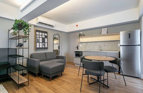 Centro Condo | Studios Rio Branco by Viva - Prédio moderno, aptos com cama king-size no centro de Floripa