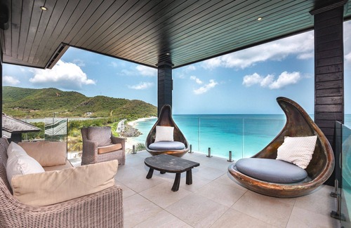 Fryes Beach Apartment | Stunning 4-Bedroom Villa with Gym and Caribbean Sea Views