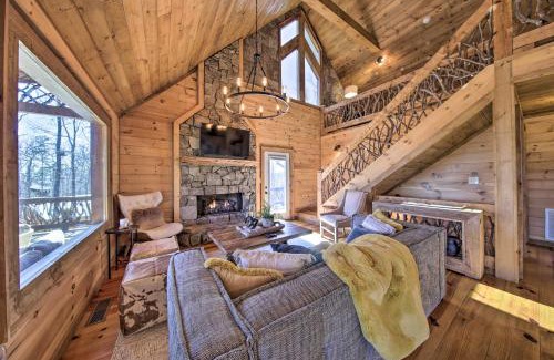 Morganton House | Stunning Escape with Loft, Hot Tub and Mtn Views!