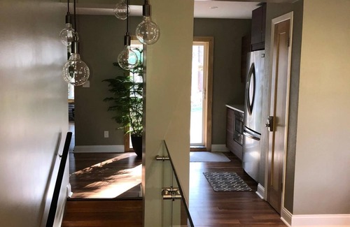 Michigan City House | Stunning Home with Hot Tub, Firepit, Large Yard