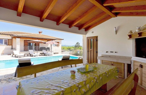 Salakovci Villa | Stunning private villa for 10 guests with A/C, private pool, WIFI, TV, terrace and pets allowed