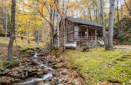 Whittier Cabin | Stunning water-view cabin with fireplace, sunroom, deck, firepit, & fast WiFi