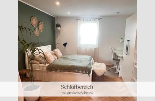 Ellerstadt Apartment | Stylisches Apartment "Hannes & Toni" mit Terrasse & Gartenblick, WLAN, kostenloser Parkplatz, hundefreundlich, S-Bahn 2 Min entfernt