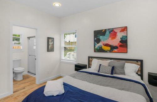 Plaza Midwood House | Stylish 4BR Haven: Serene Backyard and Fire Pit