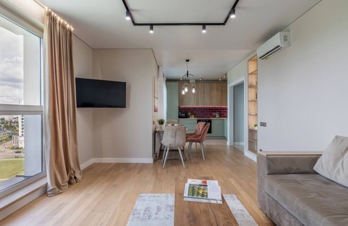 Pervomaysky District Apartment | Stylish apartment with a river view