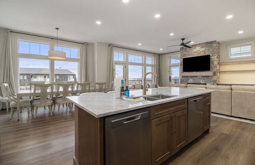 Ludington Condo | Suite A: New pool and hot tub for 2026! Relax & Unwind, Sleeps 18