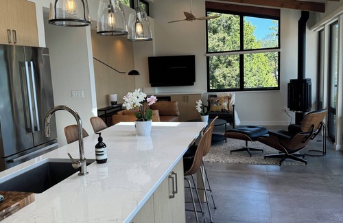 West Sound House | Summer Daze - enjoy in/outdoor living in this new ocean front designer home.