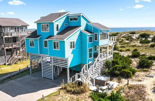 Avon House | SUMMER SAVINGS - Oceanfront Home with Hot Tub, Beach Access Next Door, and Grill