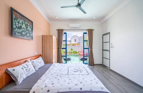 Cam Ha House | Sunny Flower 5BR Town House★Big POOL★Quiet Area