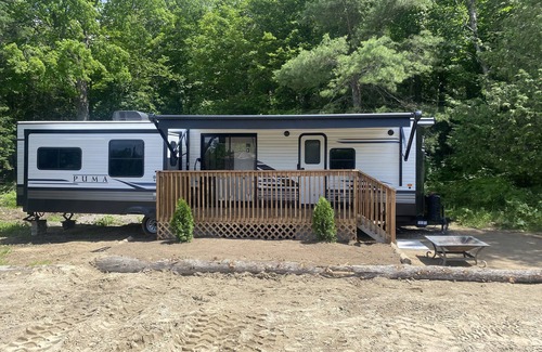 Greater Madawaska House | Sunset Park Model home. Waterfront property with private beach and boat launch