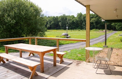 Town of Marbletown RV Rental | Tentrr Signature Site - Orchard Tent Overlooking Mohonk Golden Russet