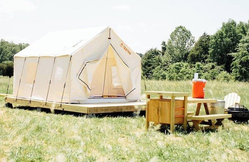 Calverton RV Rental | Tentrr Signature Site - Seven Oaks Lavender Farm Camp