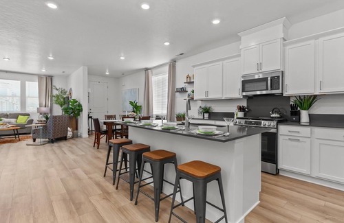 Eagle House | The "Ashtyn" New 4-bdrm townhome in Eagle w/Pool, WiFi, A/C and 2 car Garage!