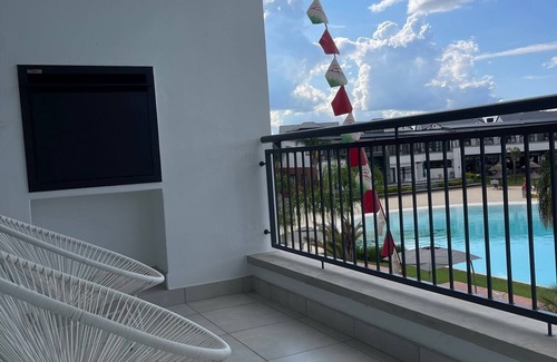 Tshwane Apartment | THE BLYDE with the famous lagoon facing unit which offers a view to die for.