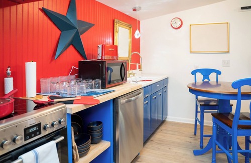 Metropolis House | The Clark: My vision of Clark Kent's 1st home with full kitchen & laundry!