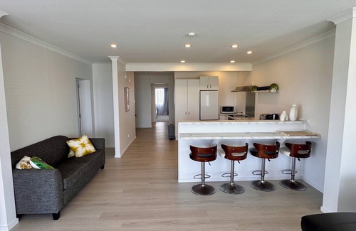 Papamoa Beach House | The Famous Blue Beachfront House - Papamoa Beach