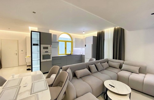 Dhermi Apartment | The Penthouse Beachfront Apartment, Santorini Residence Drymadhes, Dhermi