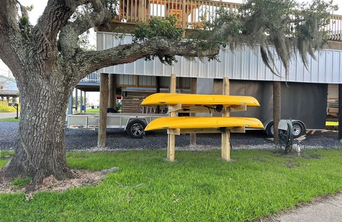 Cypremort Point Cottage | The Salty Point.a waterfront fishing cottage with kayaks, ping pong and more!