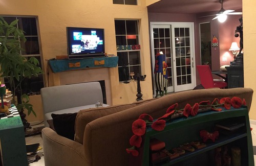 Aliso Viejo House | This is a bedroom with a private bathroom in a 3 bedroom home