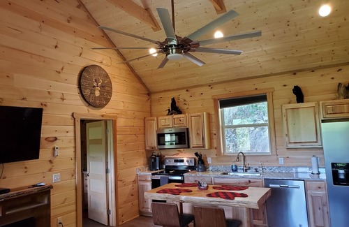 Whittier Cabin | This is IT! Near Polar Express, WCU, Casino, Dog friendly, HOT TUB w ROBES!