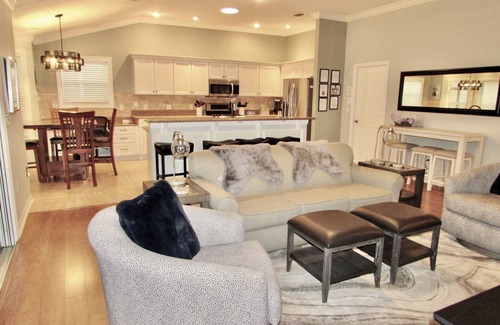 Sunset Pointe House | TikiTiki Lake Sumter, private pool, hot tub, game room, outdoor kitchen&tiki bar