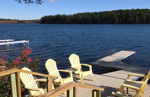 Smithfield Cottage | Timeless Lakefront Cottage with private dock- East Pond Belgrade Lakes Region