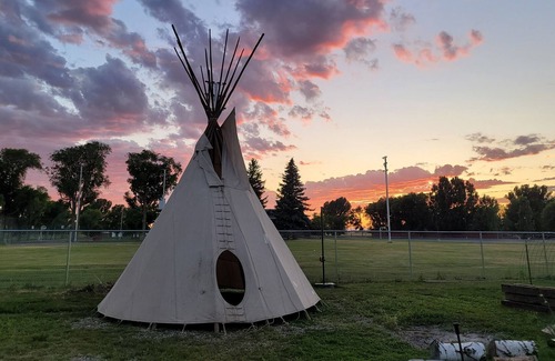 Rexburg RV Rental | Tipi on the way to Yellowstone
