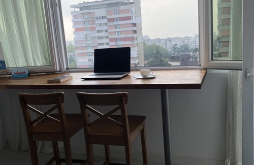 Varna Apartment | Top floor private app sea & city view Balcony barbecue. Best location Chayka.