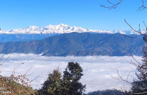 Kanatal Bed & Breakfast | top of the mountain surrounding with nature view and snow caped mountains view f