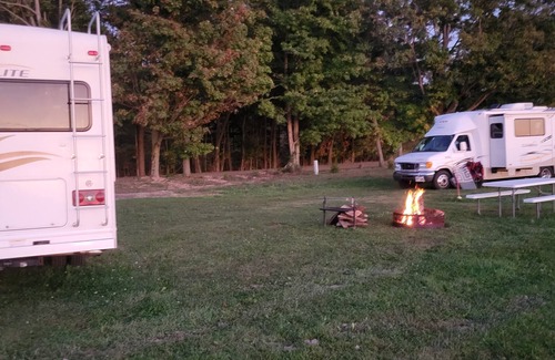 Meadville RV Rental | Tranquil campground in Meadville for a peaceful getaway. Park car, popup a tent
